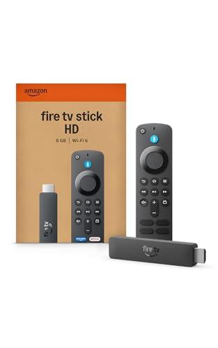 Amazon Fire TV Stick HD (modelo mais recente), Controle Remoto por Voz com Alexa, alimentado pela TV