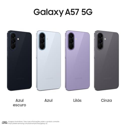 Celular Samsung Galaxy A57 5G 128GB, 8GB RAM, Câmera Tripla de até 50MP OIS, Selfie de 12MP, IP68, Tela Super AMOLED 6.7", NFC