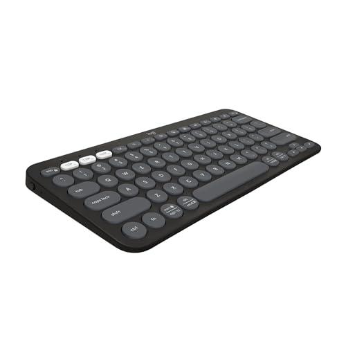 Teclado sem fio Logitech Pebble Keys 2 K380s com Conexão Bluetooth Easy-Switch e Pilha Inclusa