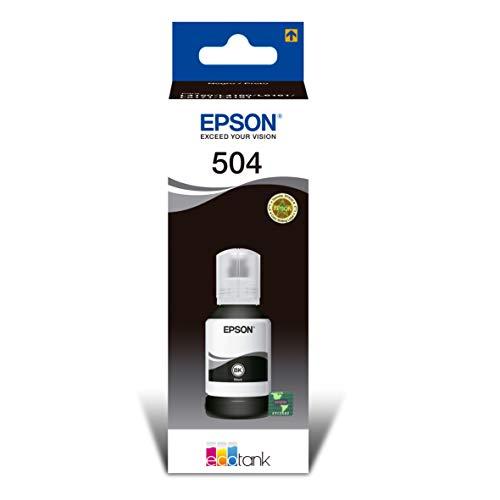 Garrafa de Tinta Original Epson EcoTank T504 Preto - T504122