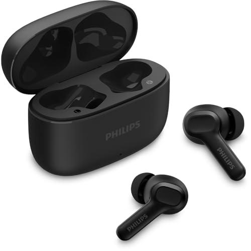 PHILIPS Fone de Ouvido Sem Fio TWS TAT1109BK/00, Bluetooth, Com Microfone, Até 24 horas de bateria, Preto