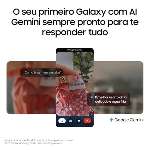Celular Samsung Galaxy A17, 256GB, 8GB, 50MP Tela 6.7", IP54 - Preto