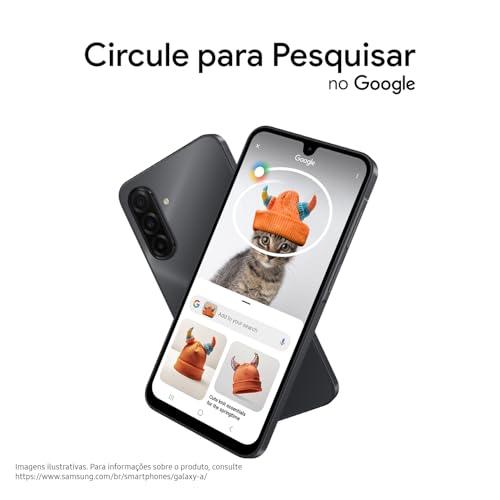 Celular Samsung Galaxy A17, 256GB, 8GB, 50MP Tela 6.7", IP54 - Preto