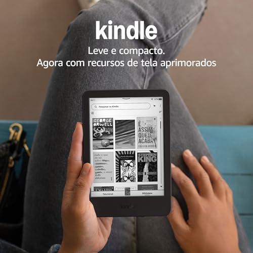 Kindle 16 GB (Geração mais recente) - Leve e compacto, com tela antirreflexo, trocas de página mais rápidas, luz frontal ajustável