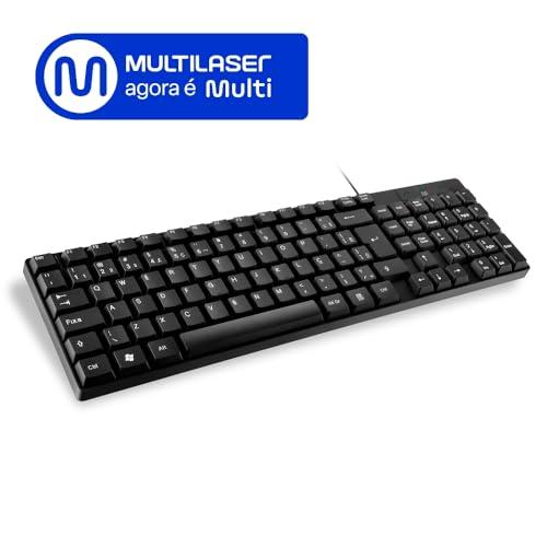 Teclado Com Fio Compacto Conexão USB Resistente Água Preto Multi - TC193