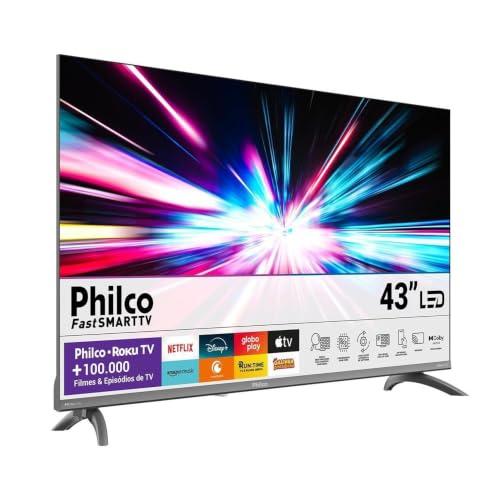 Smart TV 43" Philco Roku TV HDR10 Dolby Áudio