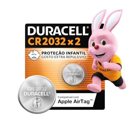 Duracell Pilhas Moeda CR2032 Pack 2 Unidades – Ideal para Placas Mãe e Controles Automotivos