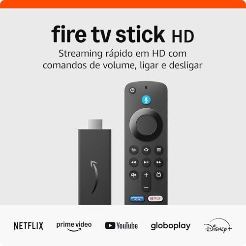 Fire TV Stick HD - Com controle remoto por voz com Alexa (inclui comandos de TV), controles de casa inteligente e streaming em HD