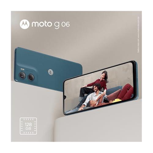 Smartphone Motorola Moto g06 128GB 12GB (4GB RAM + 8GB Ram Boost) e Câmera 50MP com AI, Bateria de 5200 mAh, Tela 6.9" - Azul Marinho