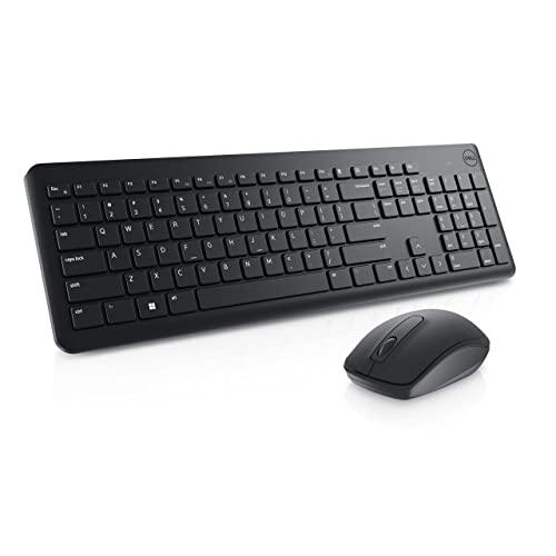 Combo Teclado e Mouse Sem Fio Dell KM3322W 1858, Receptor USB 2,4 GHz