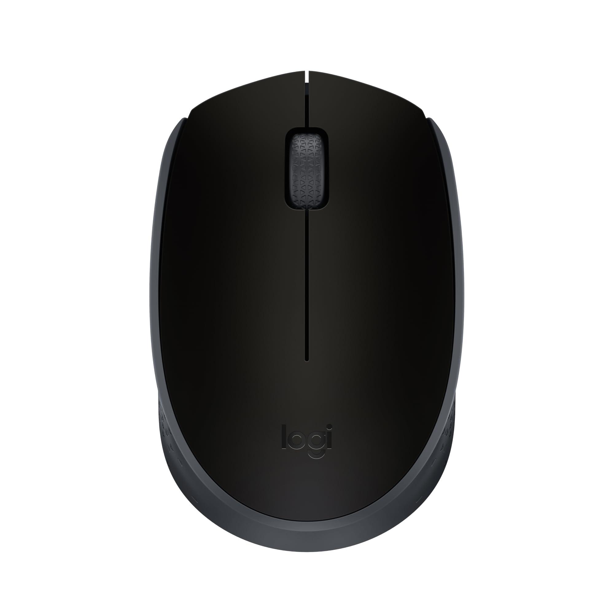 Mouse sem fio Logitech M170 com Design Ambidestro Compacto, Conexão USB e Pilha Inclusa - Preto