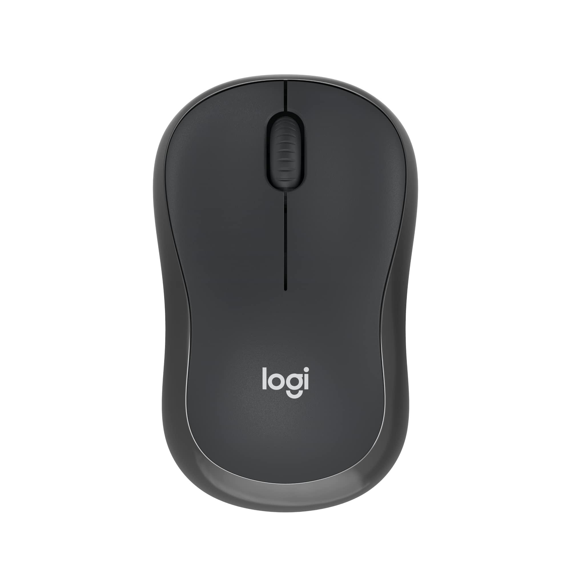 Mouse Sem Fio Logitech M240 com Conexão Bluetooth, Clique Silencioso, Design Ambidestro Compacto, Bateria de 18 Meses