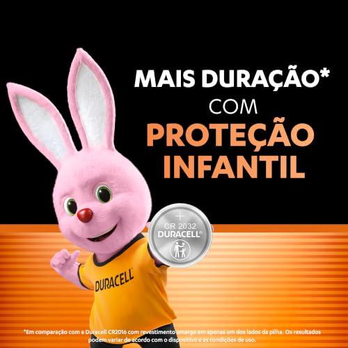 Duracell Pilhas Moeda CR2032 Pack 2 Unidades – Ideal para Placas Mãe e Controles Automotivos