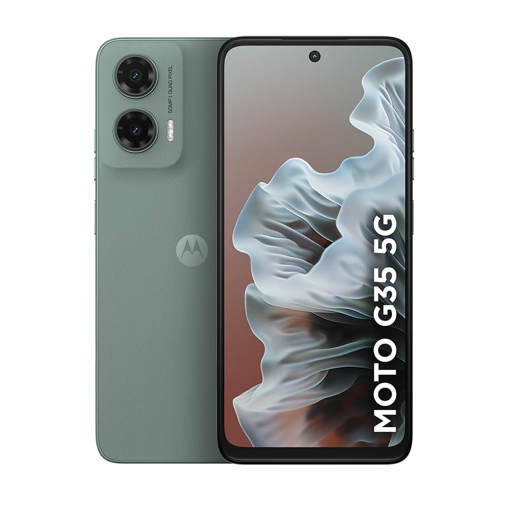 Smartphone Motorola Moto g35 5G - 256GB 12GB (4GB RAM+8GB Ram Boost) e Câmera 50MP com AI NFC Tela 6.7" com Superbrilho - Cinza Vegan Leather