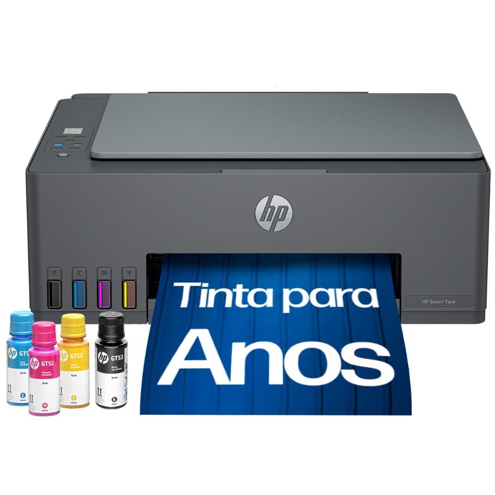 Impressora Multifuncional HP Smart Tank 589 Tanque de Tinta Colorida Wi-Fi, USB - Alta Economia - Copiadora e Scanner (5D1A8A)