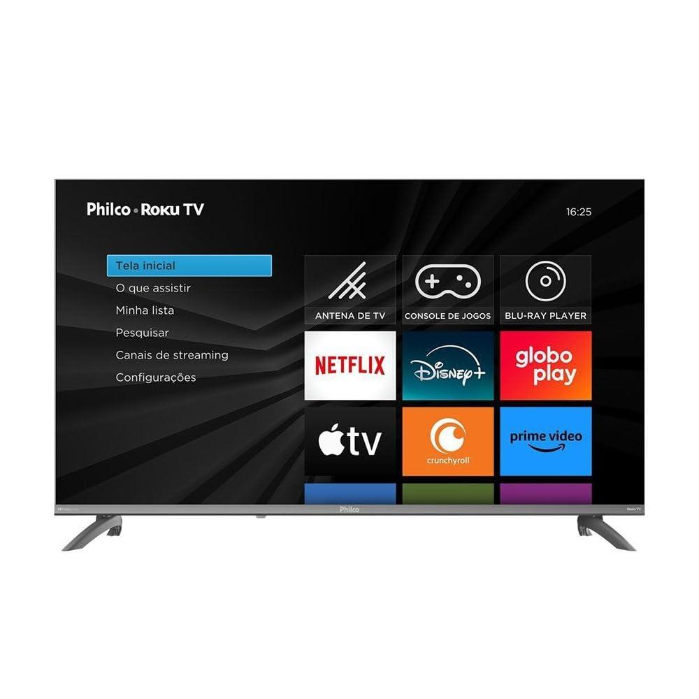 Smart TV 43" Philco Roku TV HDR10 Dolby Áudio