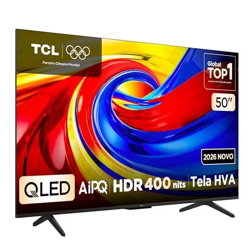 Smart TV TCL 50 Polegadas QLED 4K P7L WiFi Bluetooth Google TV HDR10+ 60 Hz AIPQ 50P7L