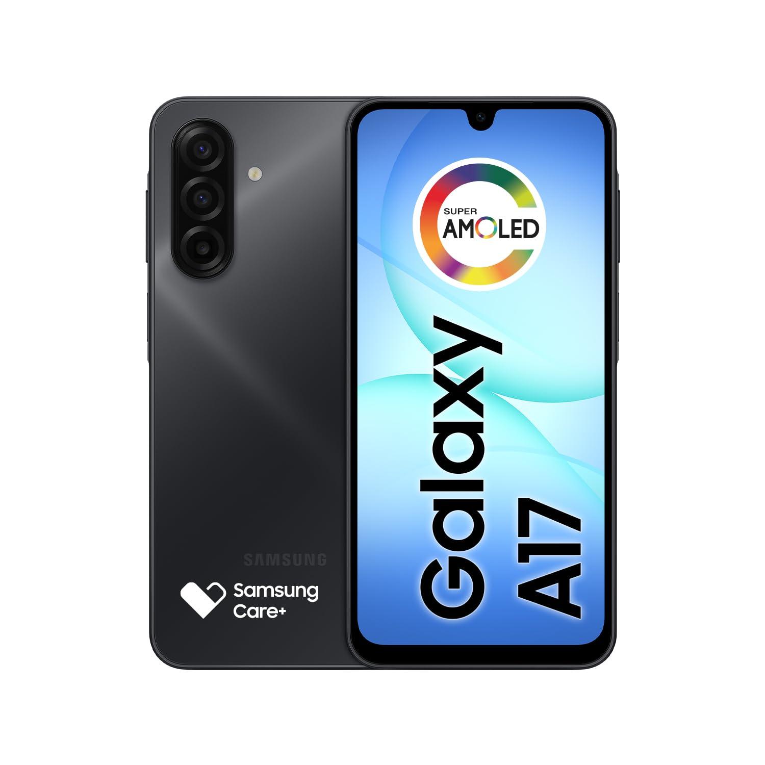 Celular Samsung Galaxy A17, 256GB, 8GB, 50MP Tela 6.7", IP54 - Preto