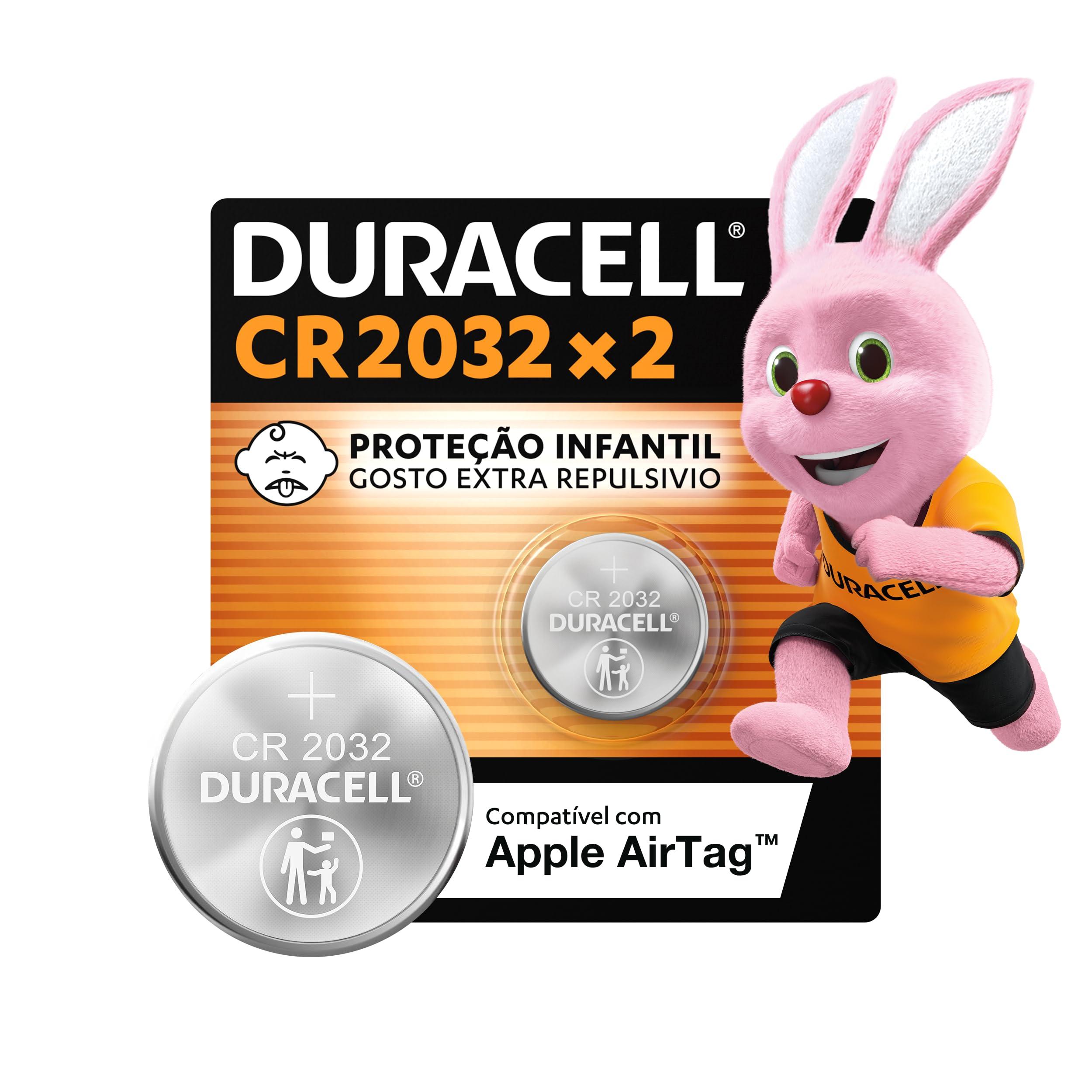 Duracell Pilhas Moeda CR2032 Pack 2 Unidades – Ideal para Placas Mãe e Controles Automotivos