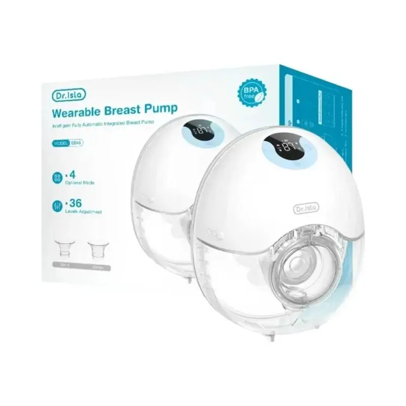 Bomba De Leite Elétrica Leve MAMIJOY Coletor De Leite Vestível Com Display LED 4 Modos 36 Níveis - dr.Isla