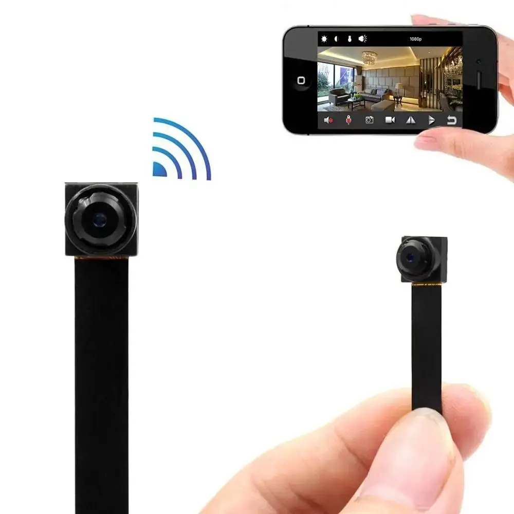 Câmera Remota Mini WIFI Portátil Pequena E Compacta Para Vigilância Doméstica - HUOMOI