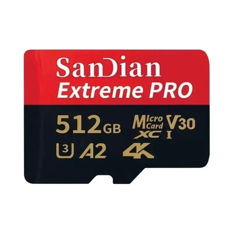 Cartão Micro SD De Alta Velocidade 256GB UHS-1 Classe 10 Para Armazenamento De Memória Em Android