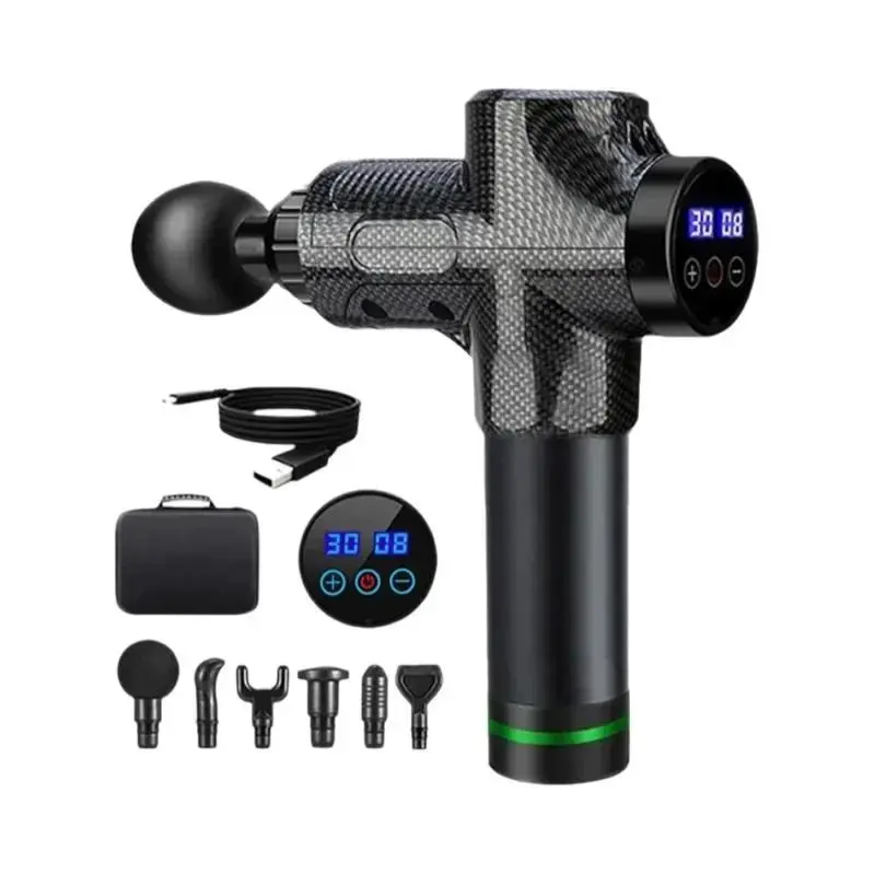 Pistola De Massagem Elétrica Profunda Para Músculos Com 30 Níveis Para Corpo, Pescoço E Costas - FODRK