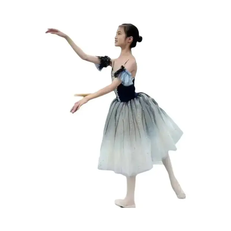 Vestido de Ballet Tutu Longo em Veludo - Adulto e Infantil - Ideal para Performances