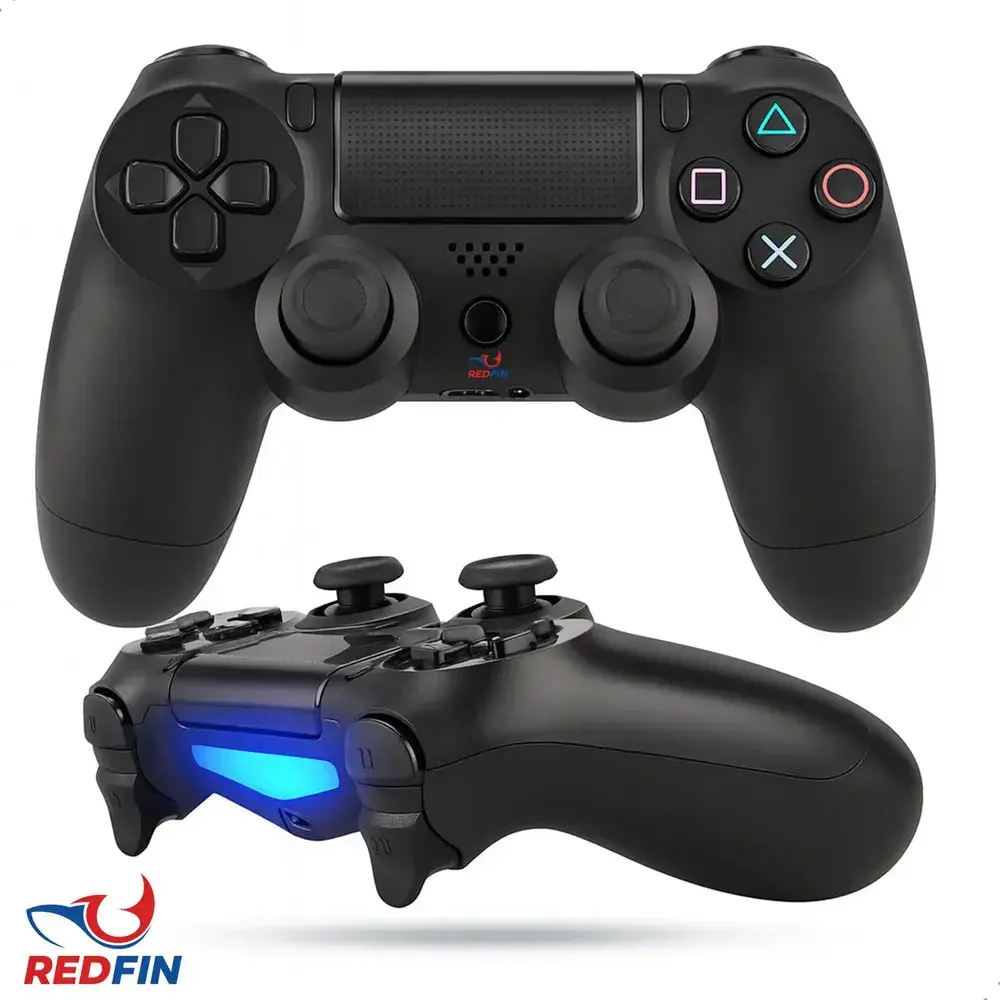 Controle Sem Fio Joystick Bluetooth para PS4 TV Smart PC Redfin