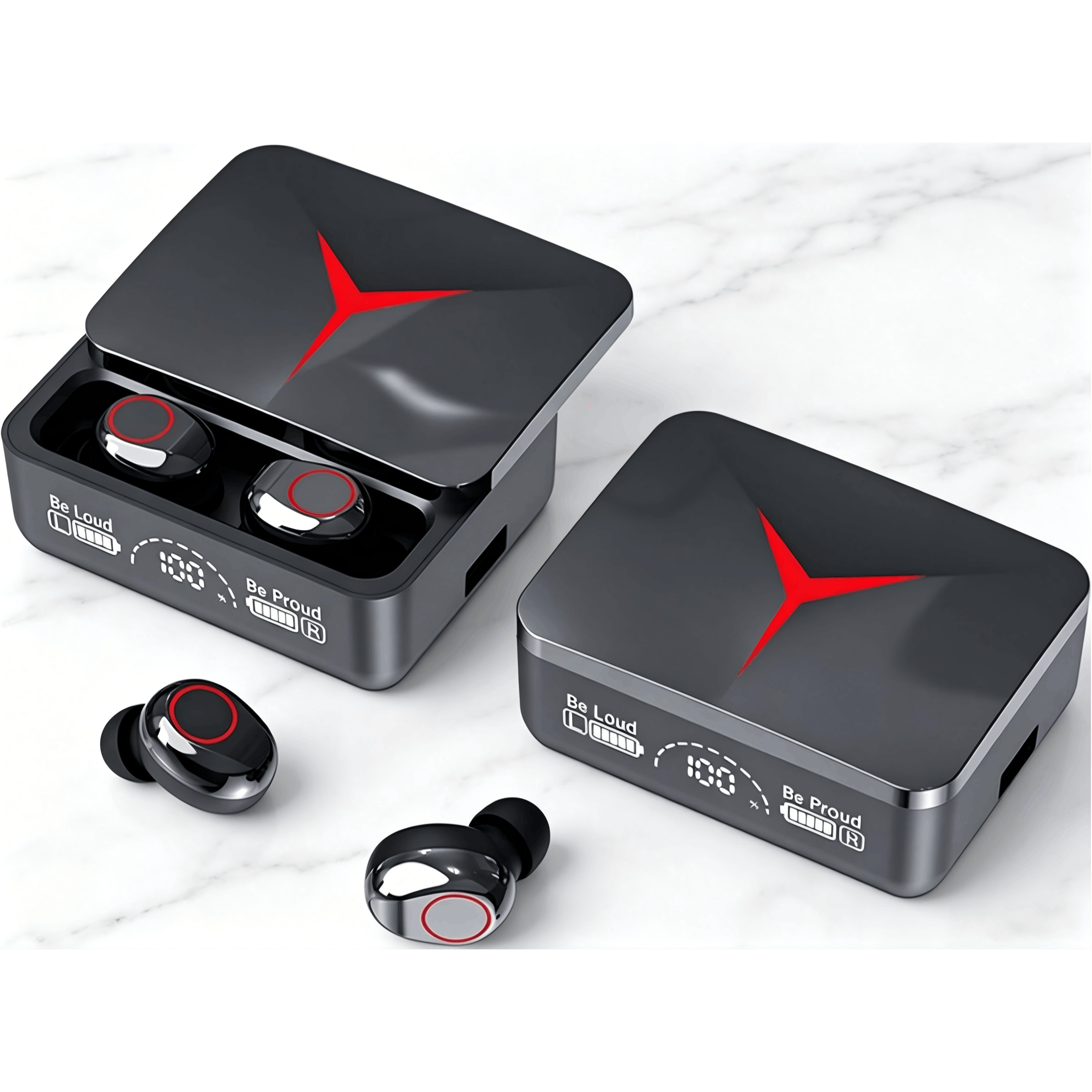 Fones de Ouvido Bluetooth True Wireless 2026, Modelo 6, com Estojo de Carregamento, Som Estéreo, Microfone Integrado, Conexão Dupla, Compatíveis com iPhone e Android para Trabalho, Esportes e Jogos, Envio Rápido para o Brasil
