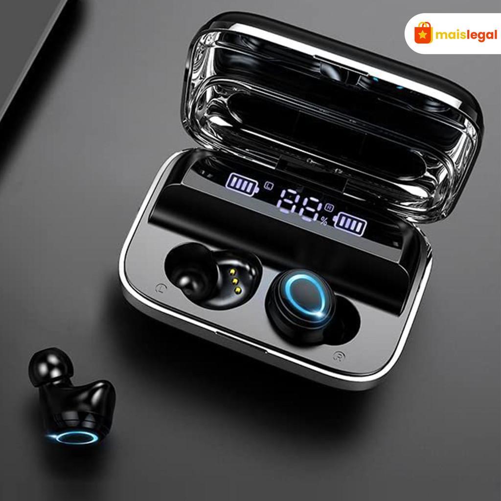 F9 Fone de Ouvido Sem Fio Air Pro 5.0 com Bateria de Longa Duração e Bluetooth de Baixo Atraso, À Prova d'Água
