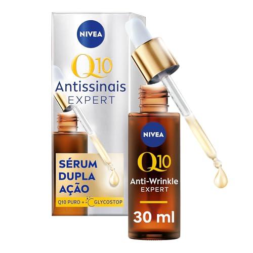 NIVEA Q10 Sérum Antissinais Expert Dupla Ação 30ml, Previne e Reduz Rugas, Renova a Pele, Tecnologia Glycostop, Hidratação Profunda